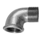 Kolano ocynkowane gwintowane (w/z) 1/2"